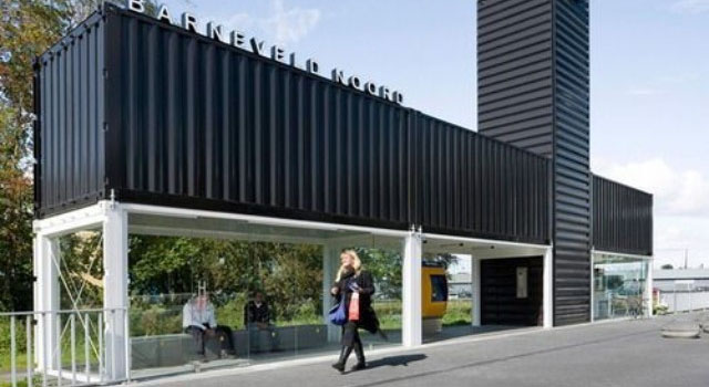 長春車體廣告 集裝箱候車亭