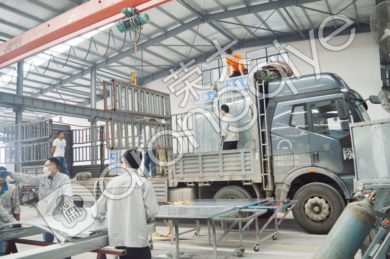 陜西公交候車亭路牌發(fā)貨圖一