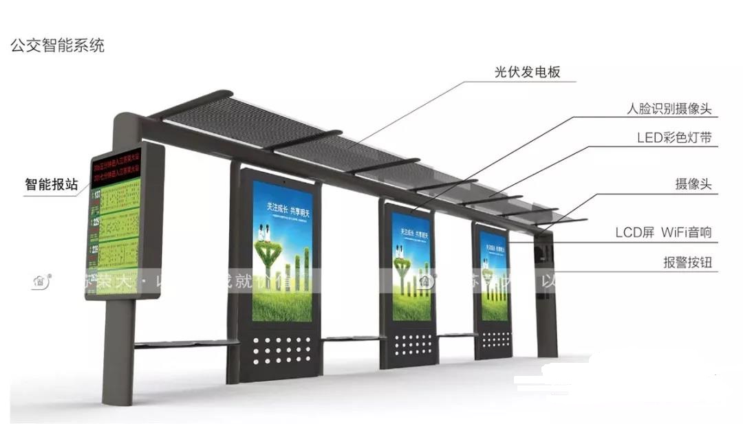 太陽(yáng)能候車亭